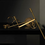 Faceted Crystal Brass Sconce