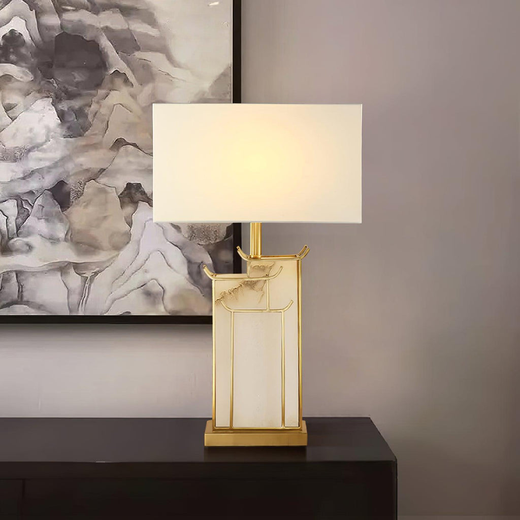 July Alabaster Table Lamp