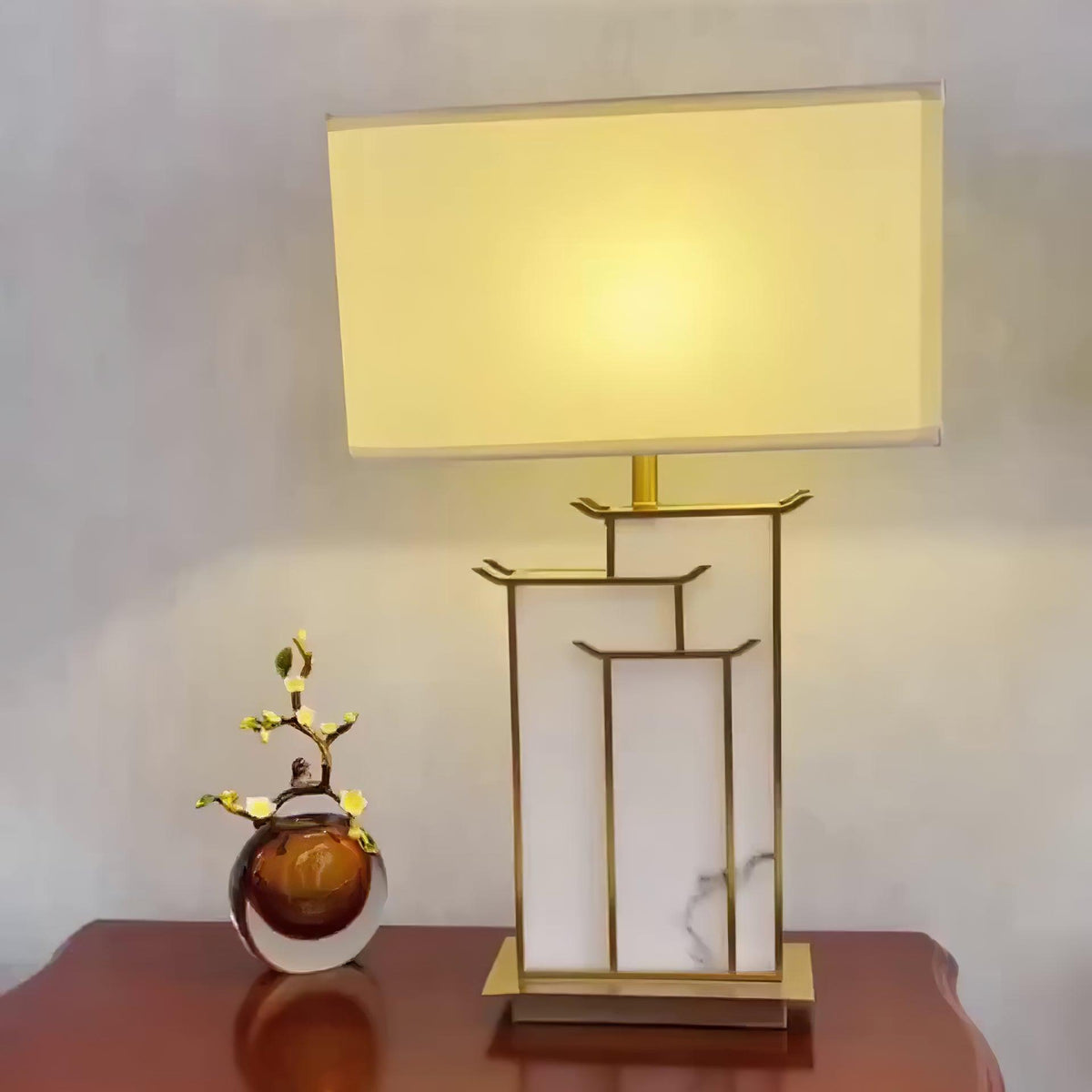 July Alabaster Table Lamp