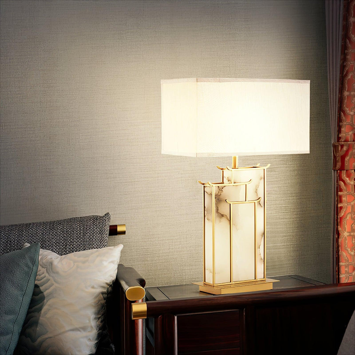 July Alabaster Table Lamp