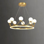 Crown Brass Chandelier