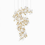 Gingko Spiral Leaf Chandelier