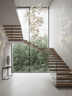Gingko Spiral Leaf Chandelier