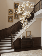 Gingko Spiral Leaf Chandelier