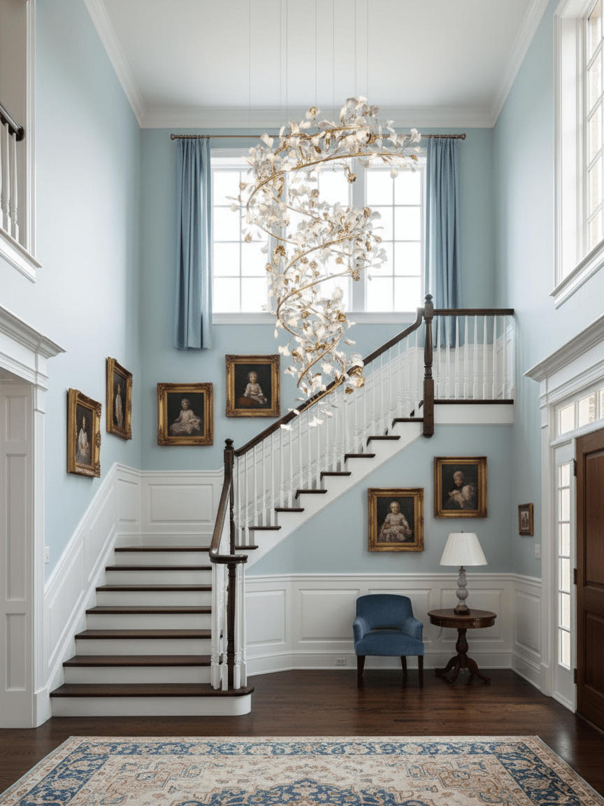 Gingko Spiral Leaf Chandelier