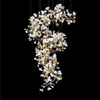 Gingko Spiral Leaf Chandelier