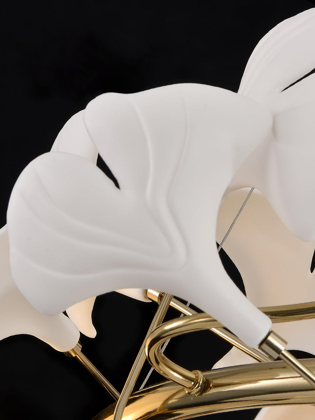 Gingko Spiral Leaf Chandelier