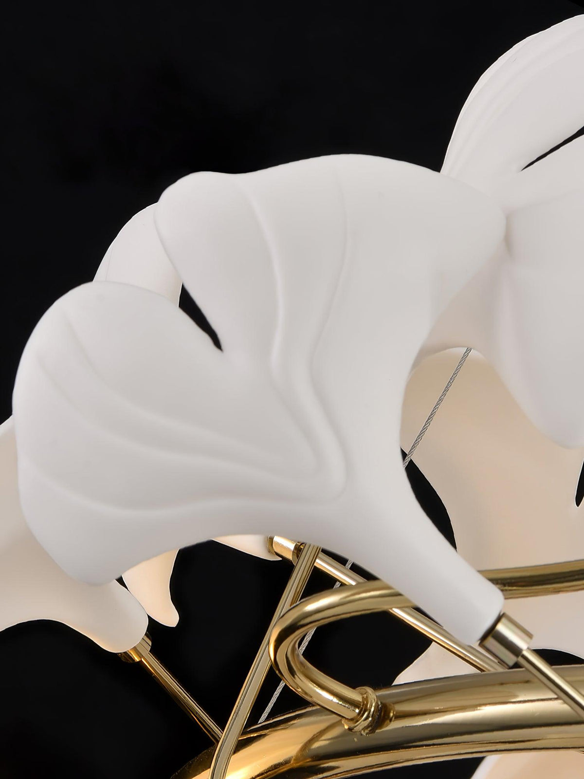 Gingko Spiral Leaf Chandelier