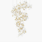 Gingko Spiral Leaf Chandelier