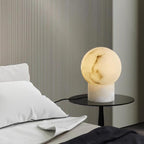 Marble Ball Alabaster Table Lamp
