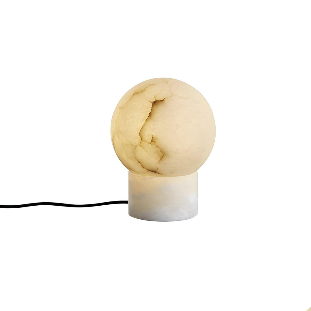 Marble Ball Alabaster Table Lamp