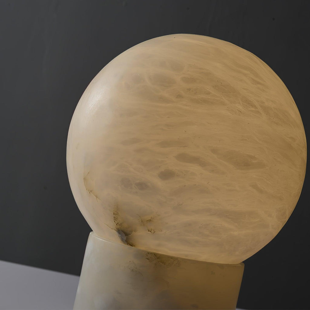 Marble Ball Alabaster Table Lamp