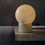 Marble Ball Alabaster Table Lamp