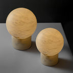 Marble Ball Alabaster Table Lamp
