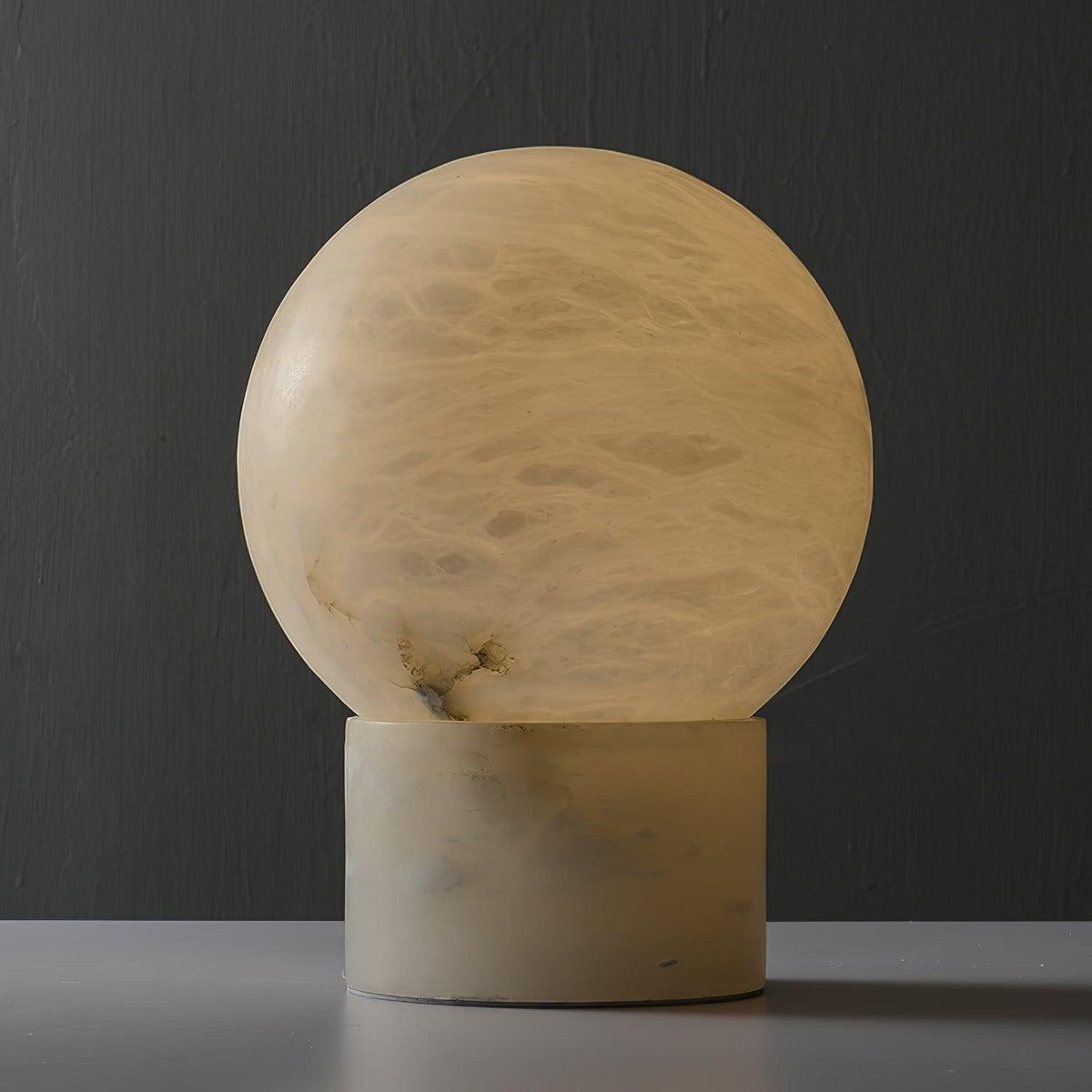 Marble Ball Alabaster Table Lamp