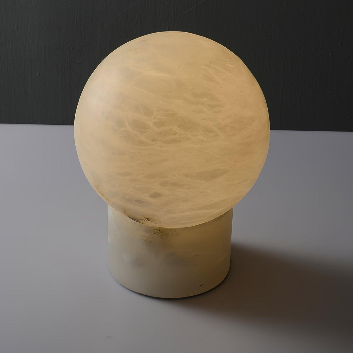 Marble Ball Alabaster Table Lamp