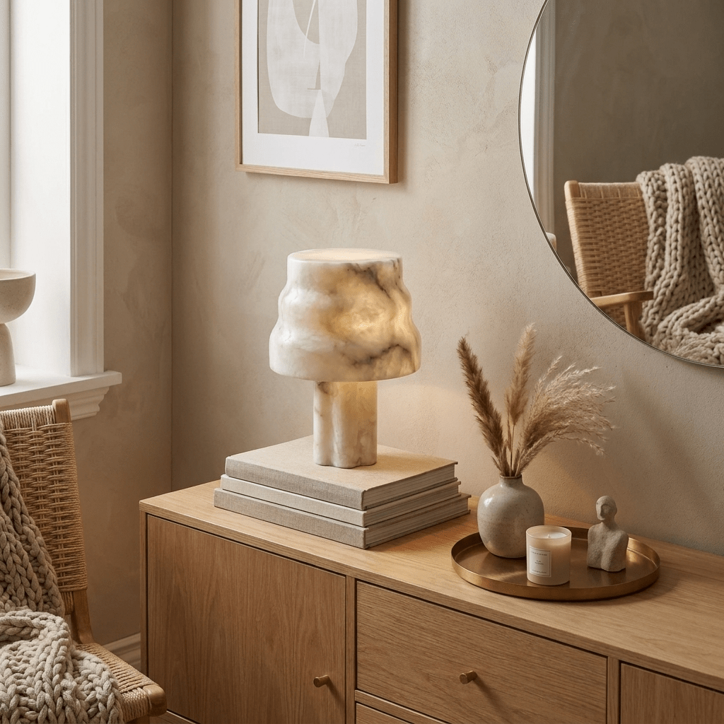 Verona Alabaster Table Lamp