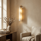 Tube Alabaster Wall Sconce