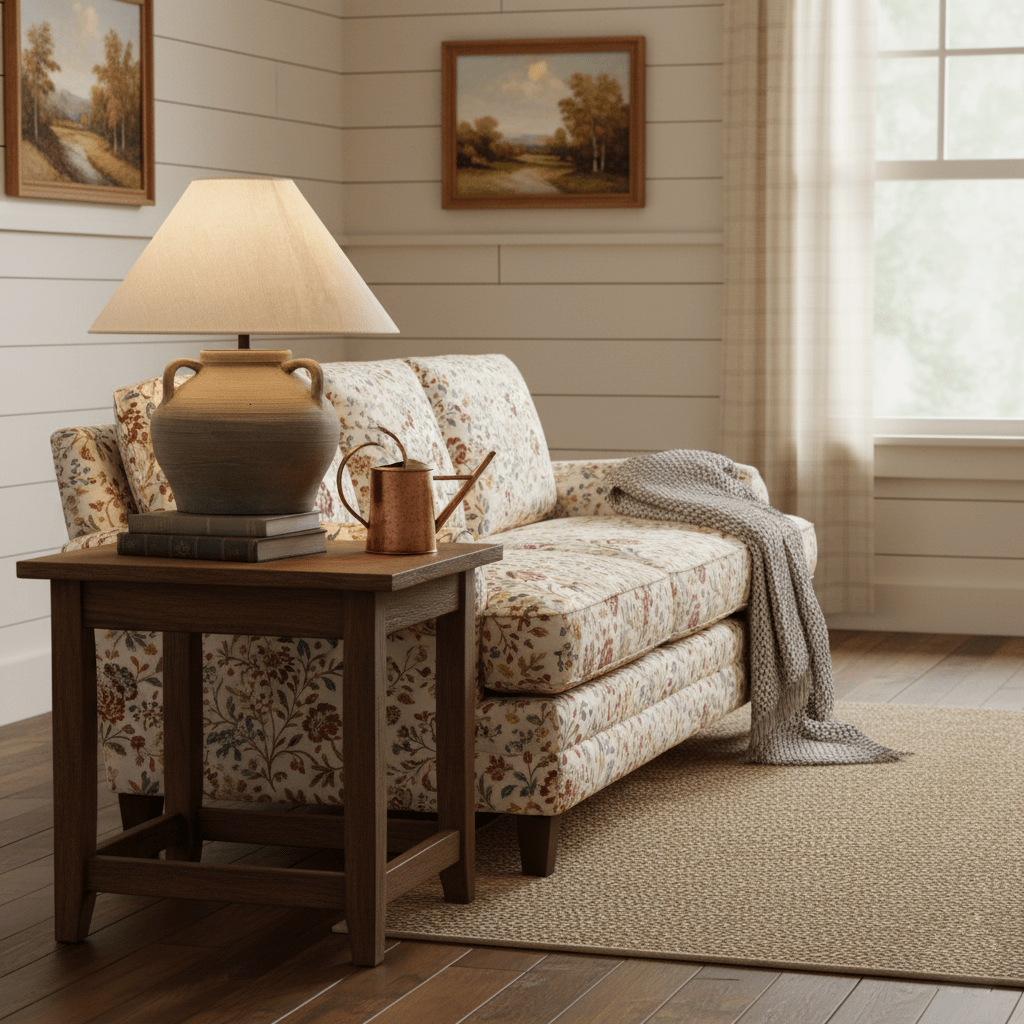Two Handled Ceramic Jar Table Lamp