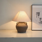Two Handled Ceramic Jar Table Lamp
