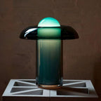 Glass Mushroom Table Lamp