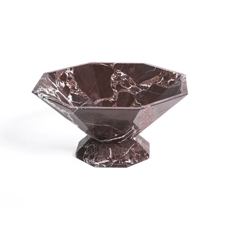 Facet Pedestal Bowl Storage Tray
