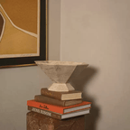 Facet Pedestal Bowl Storage Tray