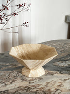 Facet Pedestal Bowl Storage Tray