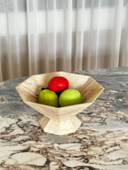 Facet Pedestal Bowl Storage Tray