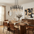Metal Tubular Chandelier