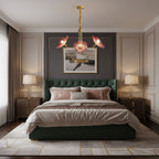 Lotus Leaf Glass Chandelier