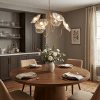 Lotus Leaf Glass Chandelier