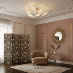 Lotus Leaf Glass Ceiling Lamp