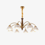Swedish Modern Gold Chandelier