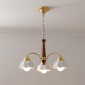 Swedish Modern Gold Chandelier