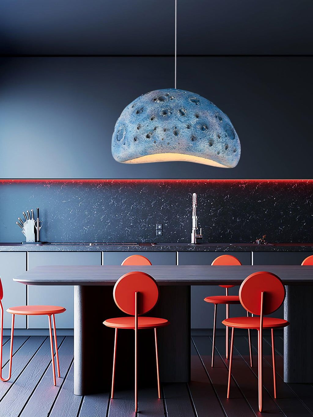 Lunara Blue Planet Pendant Light