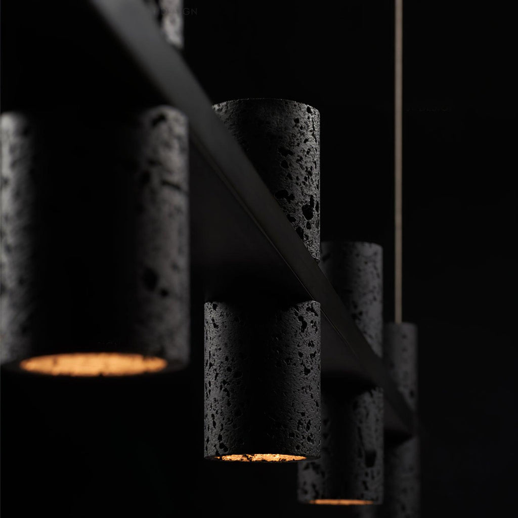 Travertine Parallel Chandelier