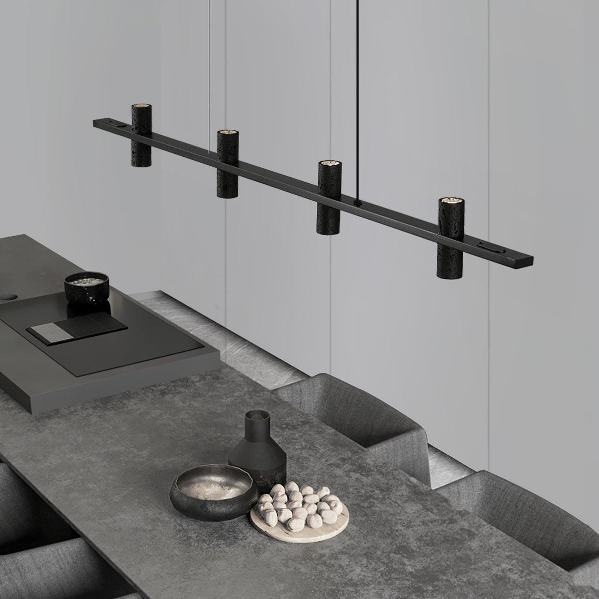 Travertine Parallel Chandelier
