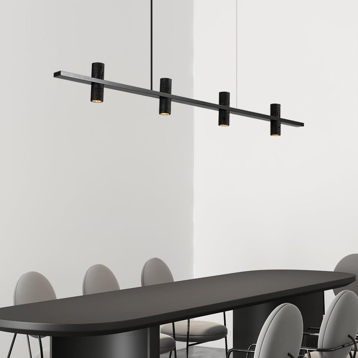 Travertine Parallel Chandelier