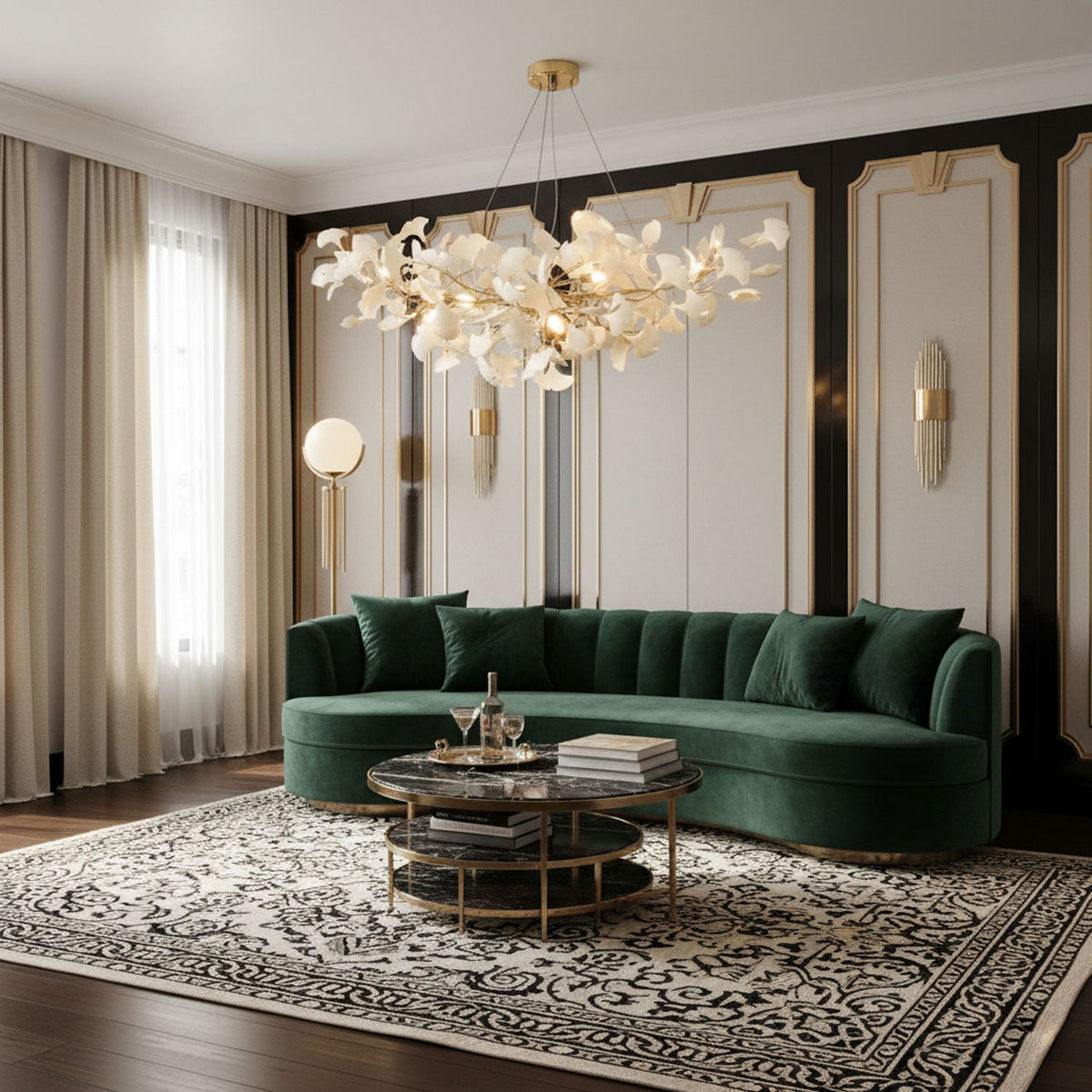 Horizon Bloom Gingko Chandelier