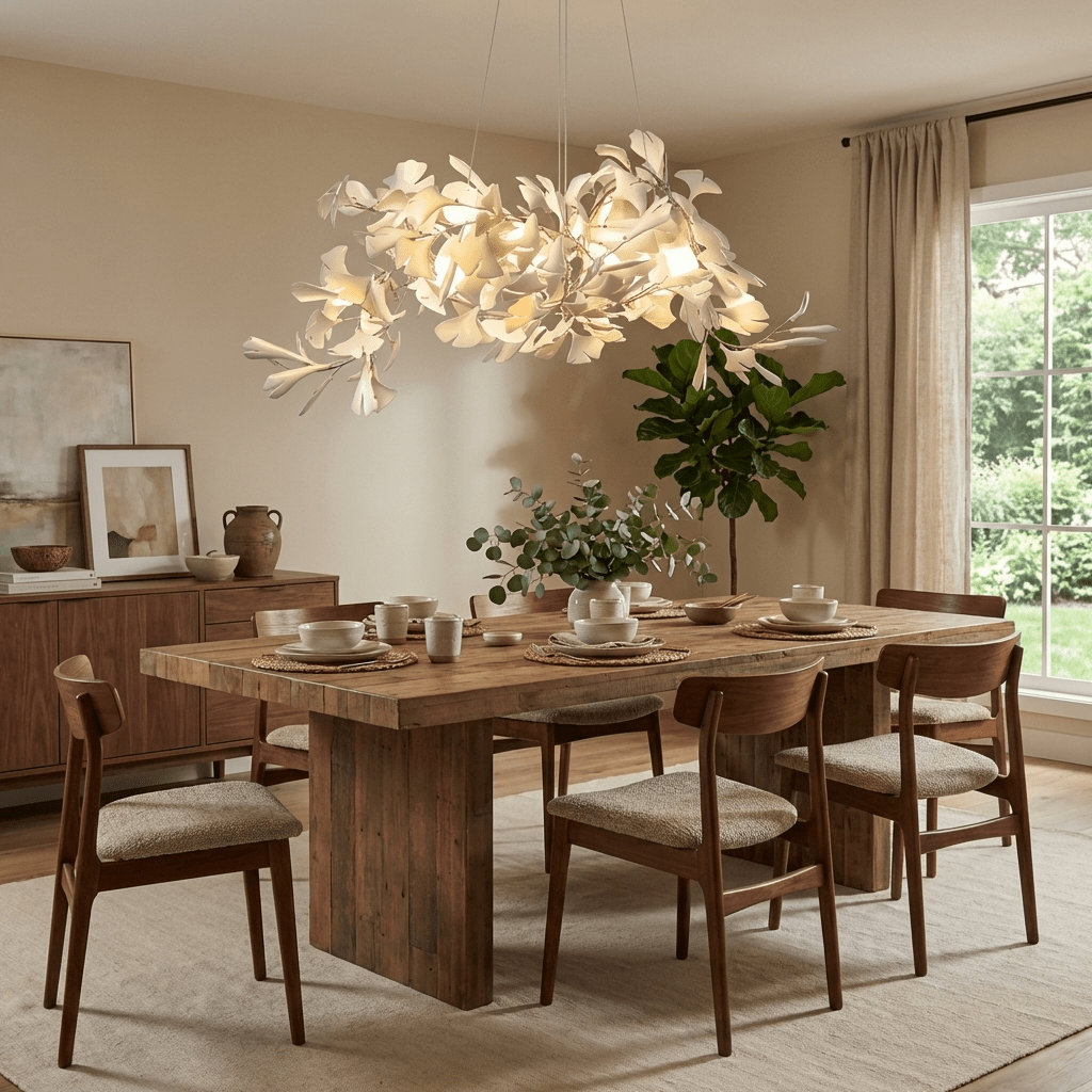 Gingko Bouquet Chandelier