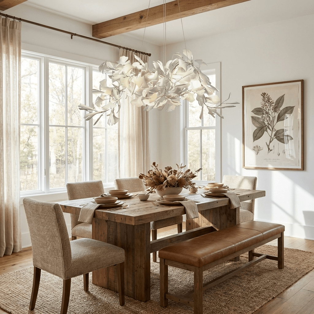 Gingko Bouquet Chandelier