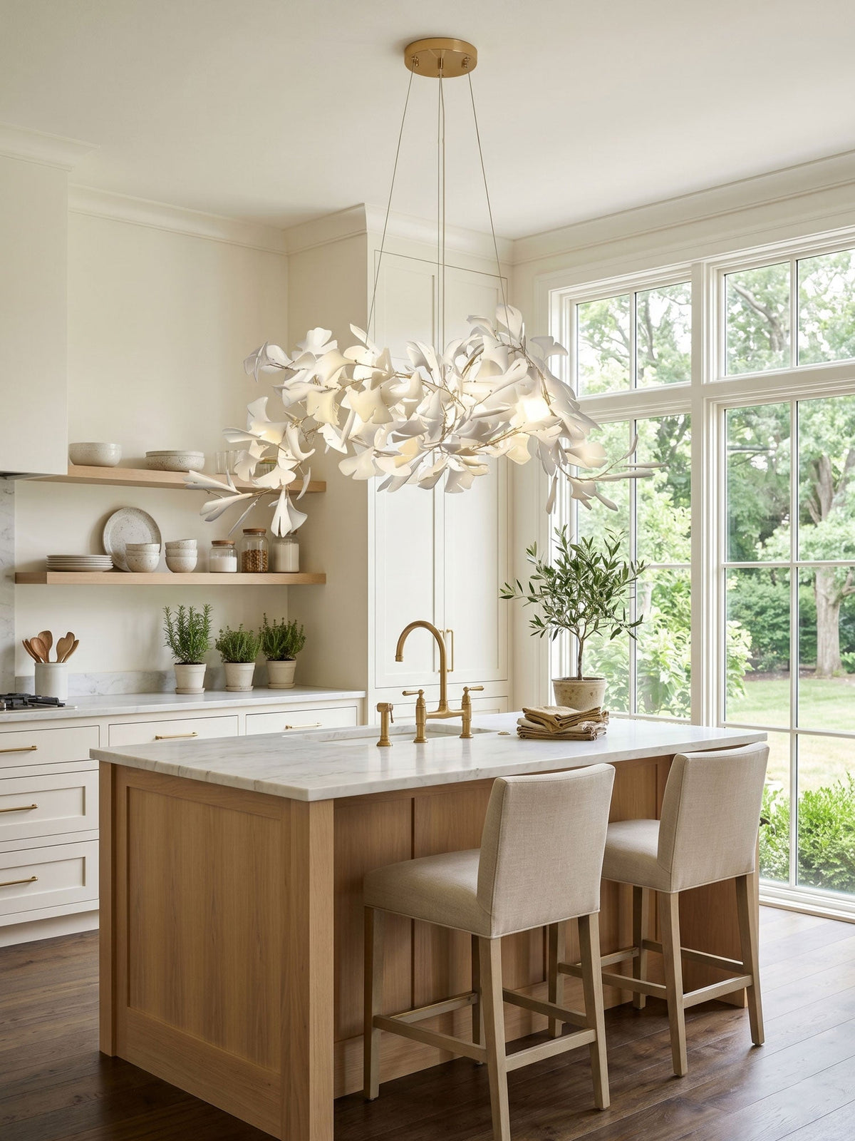 Gingko Bouquet Chandelier