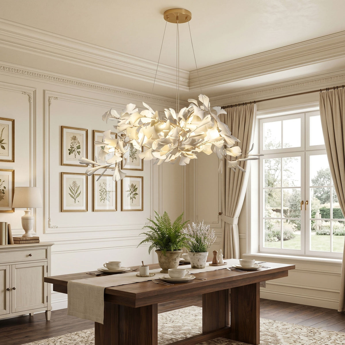 Gingko Bouquet Chandelier