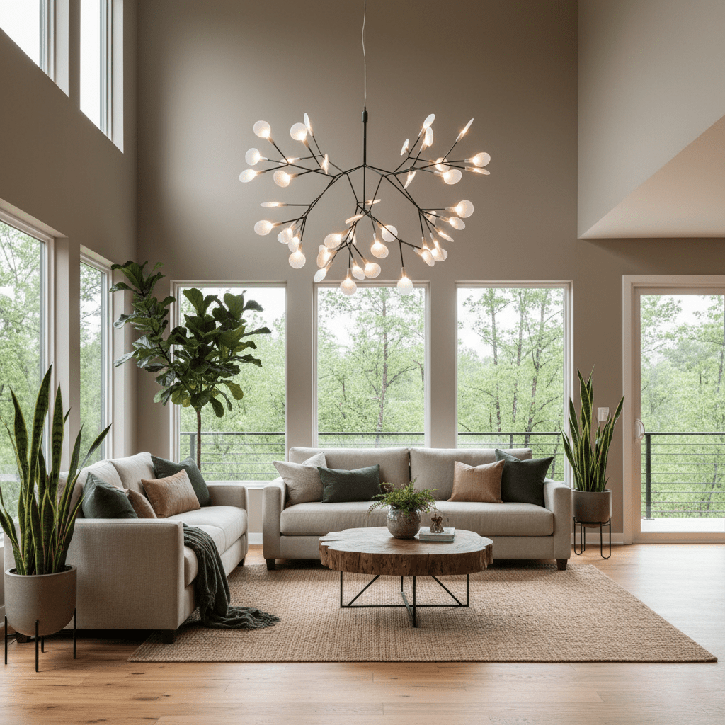 Black Firefly LED Chandelier