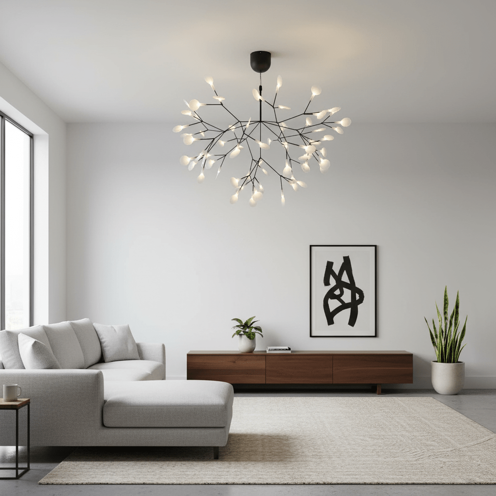 Black Firefly LED Chandelier