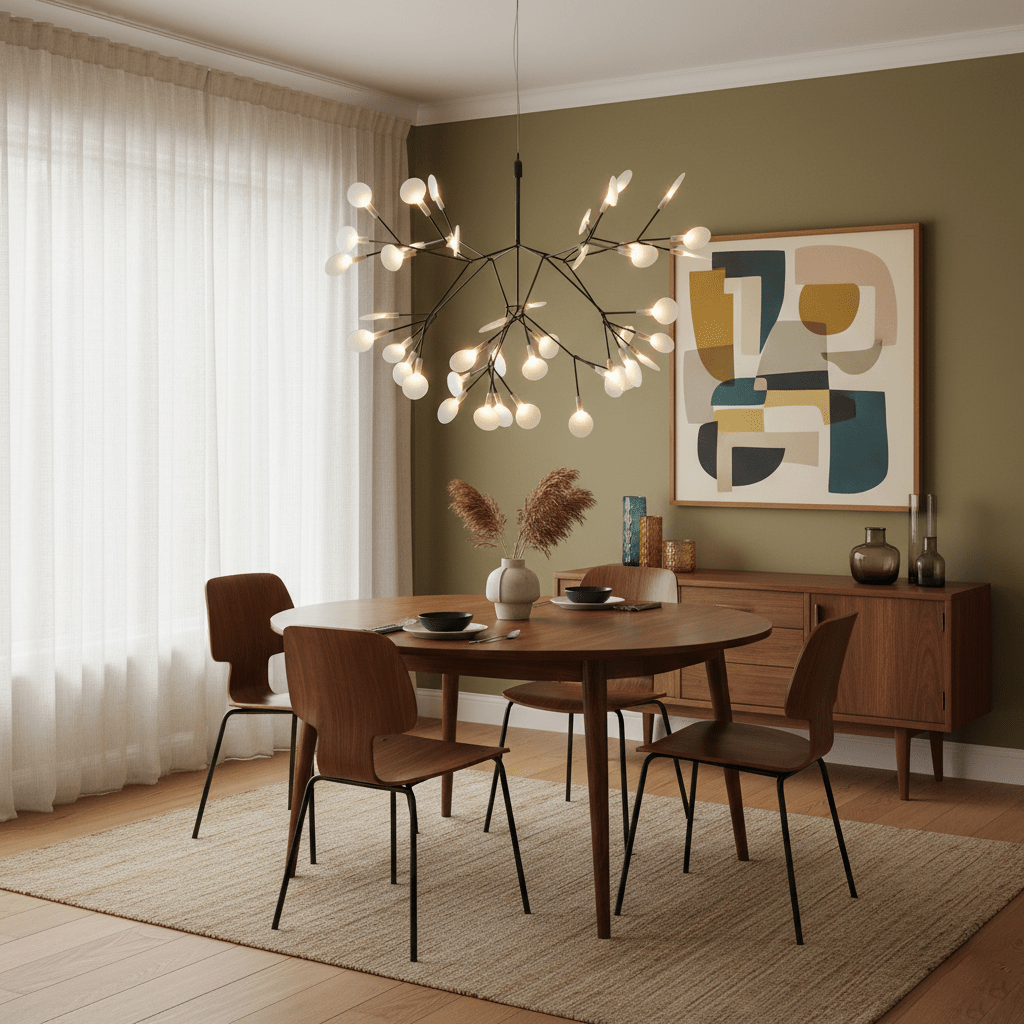 Black Firefly LED Chandelier