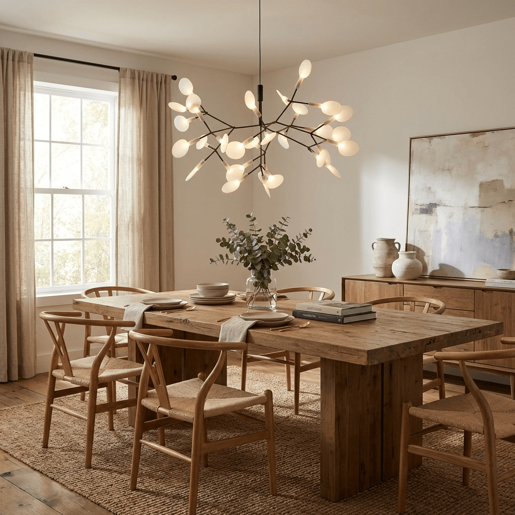 Black Firefly LED Chandelier