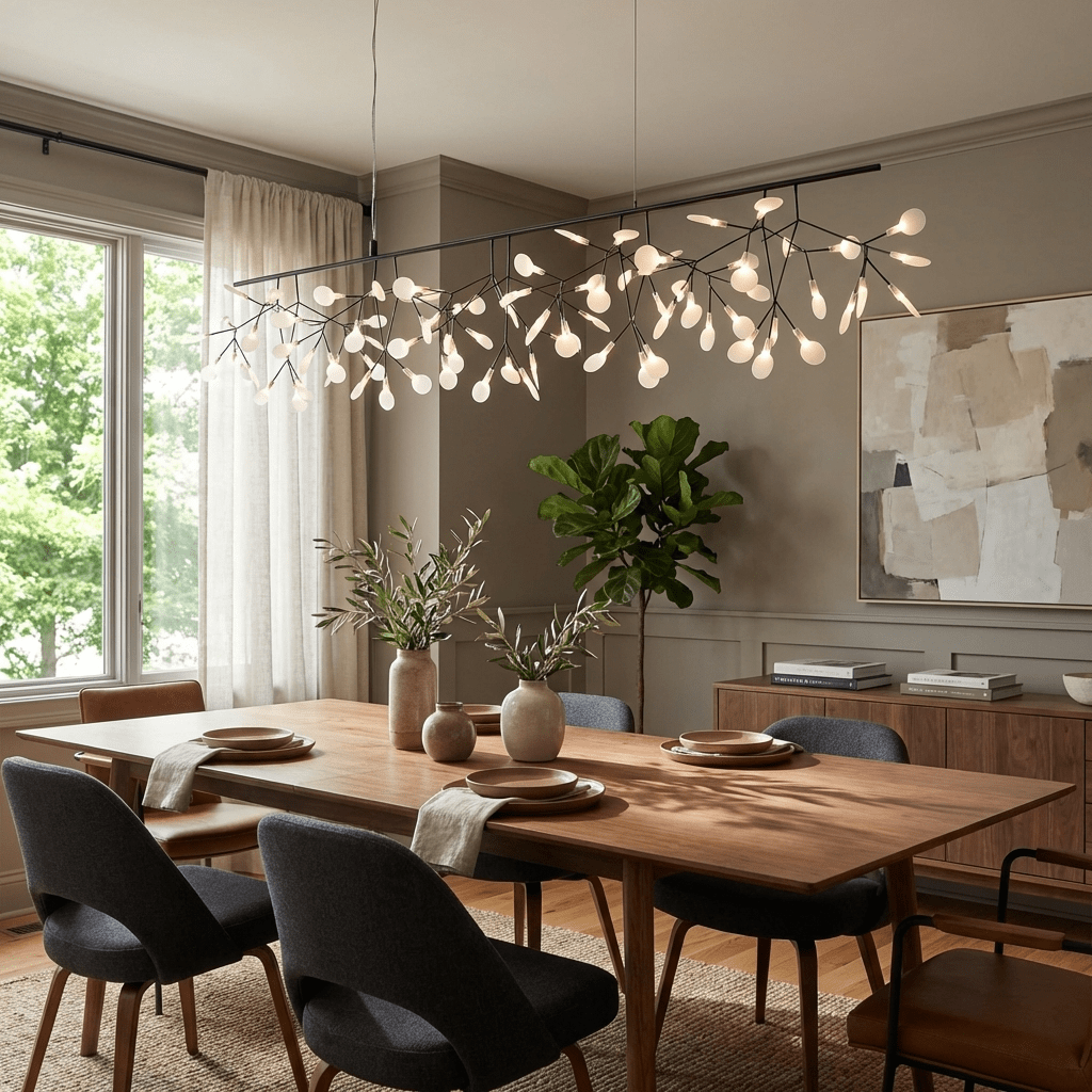 Black Firefly LED Chandelier