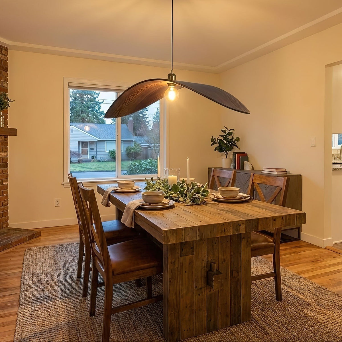 Curve Wooden Pendant Lamp